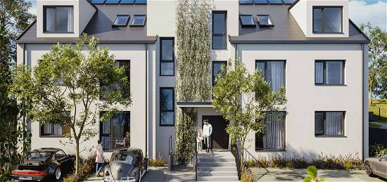 KfW 40-Neubauprojekt: GREEN8 - 3-Zimmerwohnung mit Terrasse und großem Garten