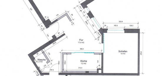 49,9 m² 2 Zimmer Wohnung in Gelsenkirchen Rotthausen