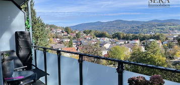 Loggia Süd/Ost, 3-Zimmer-Wohnung,  Blick ins Grüne, herrlicher Weitblick