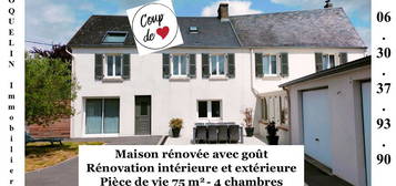 Maison Coup de Cœur entièrement rénovée – 190 m2 habitables – pièce de vie 75 m2 – 4 chambres – 2 salles d’eau – 2 WC - double garage