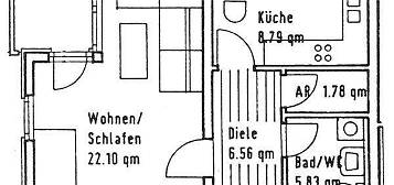 1 Raumwohnung mit Balkon nahe Beutenberg zum 1.07.2024 zu vermieten