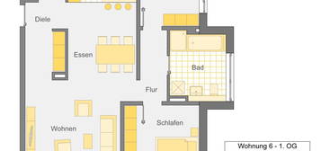 Neuwertige Wohnung mit drei Zimmer und Balkon in Freising