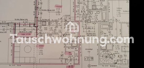 Tauschwohnung: Suche mind 4 Zimmerwohnung biete moderne 2 Zimmer-Whg.