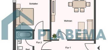 Familienwohnung im 1. OG mit Balkon