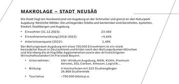 Helle 3-Zi-Wohnung 76 m², EBK, Balkon & Wintergarten 1. OG Neusäß