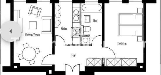 Tauschwohnung: Zentrale 2 Zimmer Wohnung in Connewitz