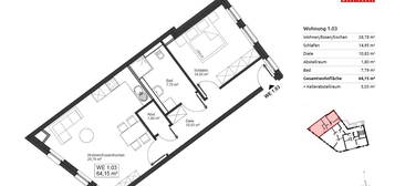 Moderne 2-Zimmer-Wohnung in Neubauprojekt | Vermietung ab 15.01.2025