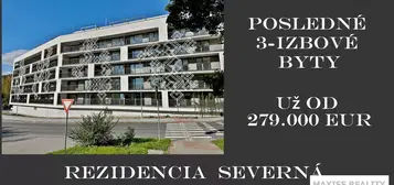 Rezidencia Severná: Posledné 3-izbové byty - už od 279.000 Eur