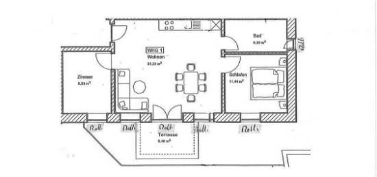 3-Zimmer-Erdgeschoss-Wohnung Neubau KfW 40+ Garching/Alz