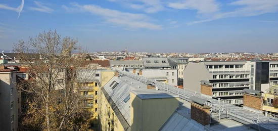 Ruhige Wohnung mit Stadtblick im 7.OG, letzter Stock, 3 Min zur U-Bahn-U4+U6 Längenfeldgasse