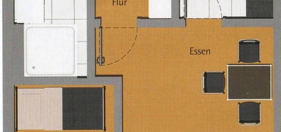 2-Zi-Wohnung zu vermieten - neuwertig, inkl. Küche,