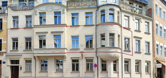 TOP LAGE! Großzügige, helle Jugendstil-Wohnung im Gebäudedenkmal mit Echtholzfußböden, Stuck, Keller