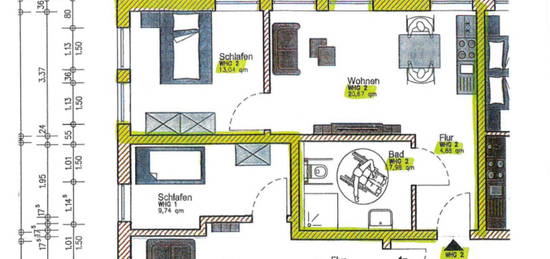 Schöne 2-Zimmer-Senioren-Wohnung im Neubau