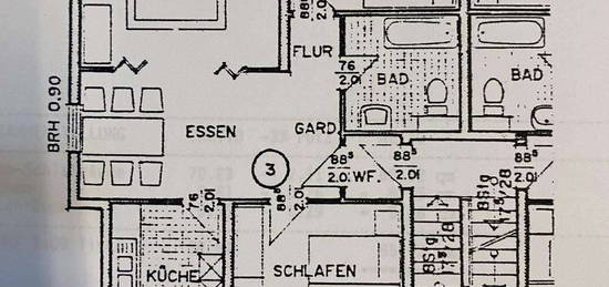 Helle Dreiraumwohnung Mietwohnung mit Balkon in Wilkau-Haßlau