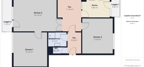 *FAMILIENHIT* Helle, barrierefreie 4-Zimmer Eigentumswohnung mit 2 Loggien und PKW-Stellplatz