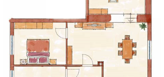 Attraktive 2,5-Zimmer-Hochparterre-Wohnung im Zentrum von Fürth