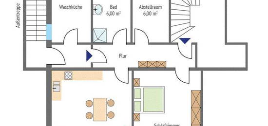 Vermiete 2 1/2 Zimmer Wohnung