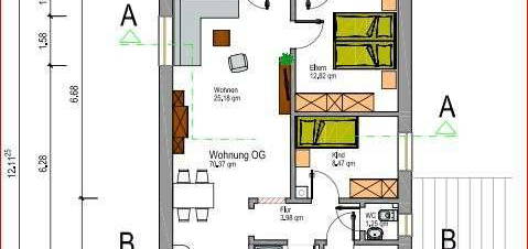 Drei Zimmerwohnung in Großhadern Schöne Lage nähe Waldfridhof