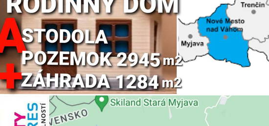 RODINNÝ DOM,STODOLA a POZEMKY 4229 m2 KOPANICE - STARÁ TURÁ