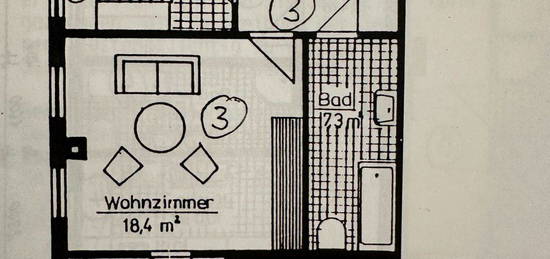 Zu vermieten 2-Zi.-Whg 53qm zum 01.01.2025, Lehestener Str. 55a