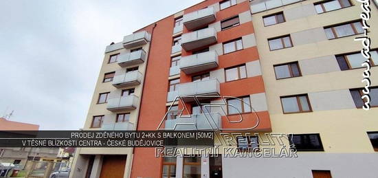 Prodej zděného bytu 2+kk balkonem [50m2] v těsné blízkosti centra, ČB