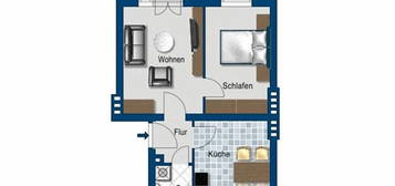 Renovierte 2 Zimmer Wohnung in Cracau