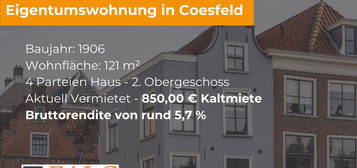 Diskrete Vermarktung - Modernisierte Altbauwohnung in Coesfeld!