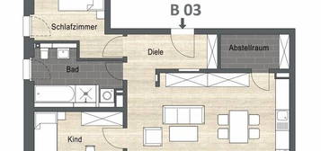 NEUBAU in Schwaig: moderne 3-Zi.-Wohnung mit Garten!