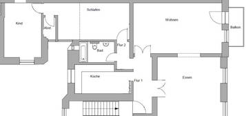 4ZW WOHNUNG ALTBAU NEU RENOVIERT NEUER BODEN STUCK BALKON BAD EBK MORITZSTR/ADELHEIDSTRASSE NAHE FRESENIUS INSTITUT HBF FUSSGÄNGERZONE