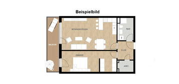 2-Zimmer-Wohnung mit Einbauküche Bickenbach