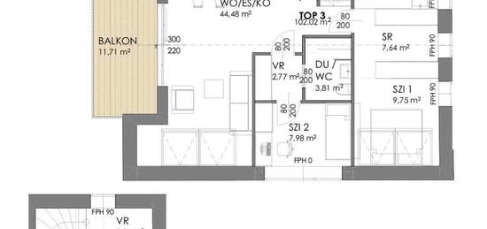 PENTHOUSE-FEELING: 4 Zimmer Mansardenwohnung - ERSTBEZUG