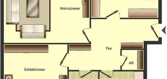 3-Zimmer-Wohnung in Hamm Süden