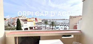 A VENDRE - LE CAP D'AGDE - STUDIO 4 couchages  - VUE PORT