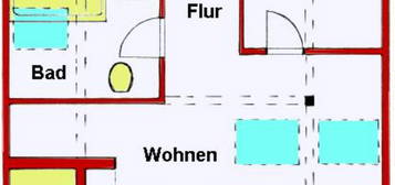 Studenten aufgepasst! Weimar (Nähe Bauhaus-Museum): 2 R.-Wohnung