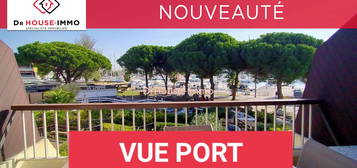 VUE PORT studio cabine Port Camargue Plage Nord