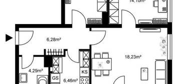 3-Zimmer Wohnung in zentraler und doch ruhiger Lage auf dem Heilsberg