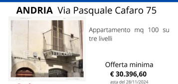 Appartamento su due piani all'asta in via P. Cafaro, 75