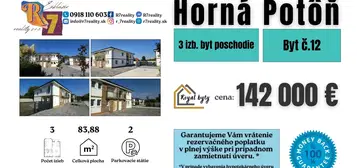 3 izb. byt (12) len 20 min od Bratislavy v novom Projekte "Royal byty 12"