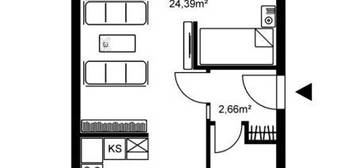 Komfortable 1,5 Zimmer Wohnung mit Balkon