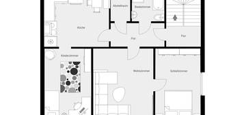 stilvolle 3-Raum-Wohnung in ruhiger Lage