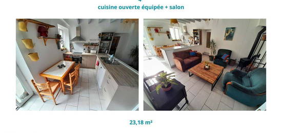 T3 meublé à louer à l'année - 76m² avec jardin