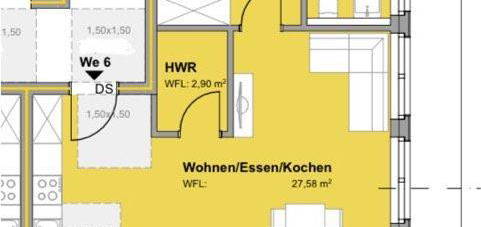 Neubau Penthouse Wohnung (WBS) im KfW 40+ Mehrfamilienhaus