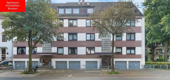 Bremen - Findorff / Kapitalanlage:2-Zimmer-Wohnung mit zwei Balkonen und Garage