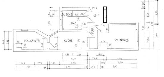 2-Zimmer-Wohnung mit Balkon