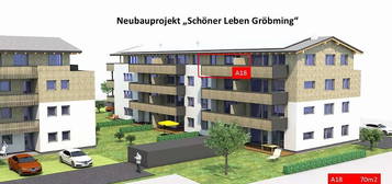 Neubau - Erstbezug - 70m2, 2 Schlafzimmer, Lift, schöne Terrasse im obersten Stockwerk, Tiefgarage