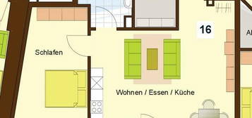 Gemütliche, barrierearme 2-Zimmer-Wohnung mit Balkon im Herzen von Gevelsberg