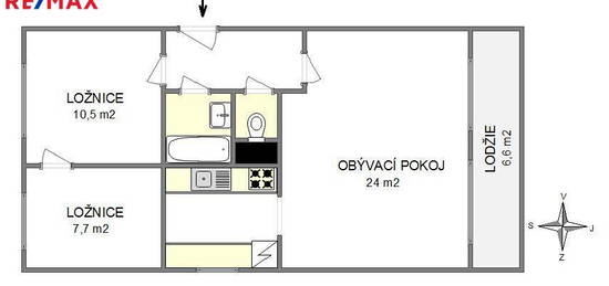 Prodej bytu 3+1 v družstevním vlastnictví 67 m², Praha 4 - Krč