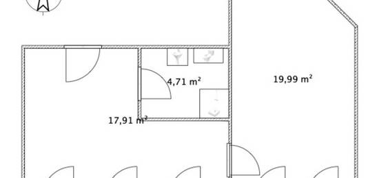 Wohnung Löhrstrasse Koblenz, 3 Stock ca 45 m2