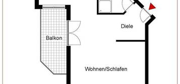 Charmante Dachgeschoss-Wohnung mit Balkon und Stellplatz