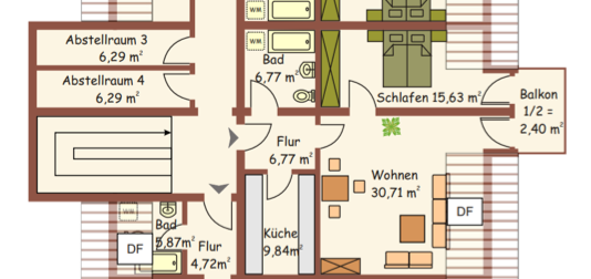 Erstbezug nach Sanierung mit Balkon: Schöne 2-Raum-Wohnung in Bad Muskau